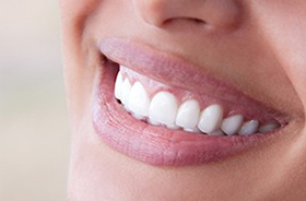 Closeup of healthy gums