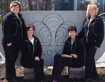 Auburn dental team members outside of dental office