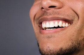 man’s attractive smile