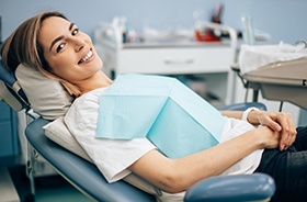 Patient smiling after receiving tooth-colored fillings in Auburn