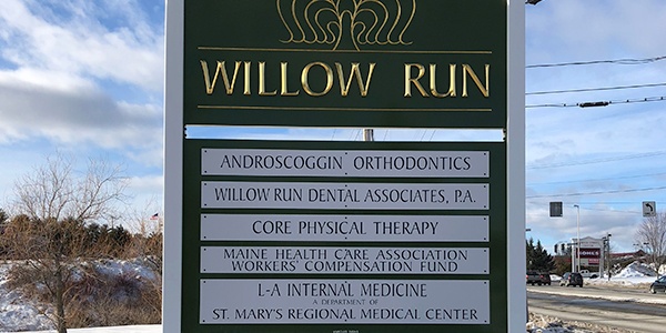 Willow Run road sign