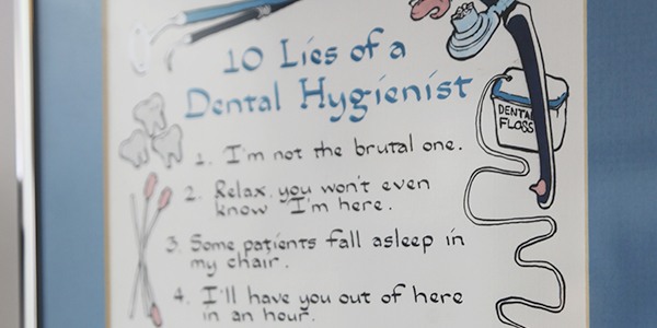 10 lies of a dental hygienist sign