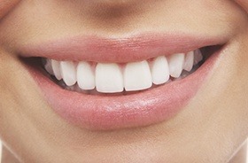 Closeup of healthy smile